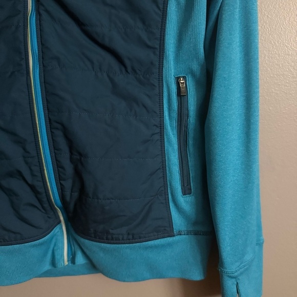 REI Blue Insulated Running Shell Puffer Jacket Women's Small Gorpcore Reflective - Picture 4 of 7